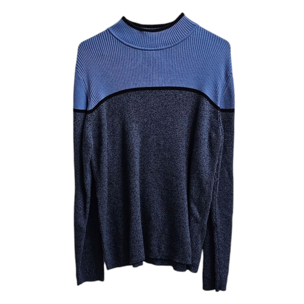 Blue Karen Scott Sweater 100% Cotton XL